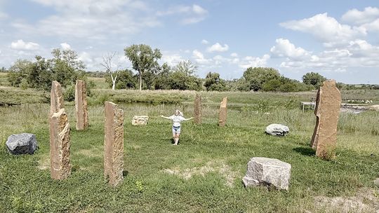 A Standing Stone Circle on the Prairie
