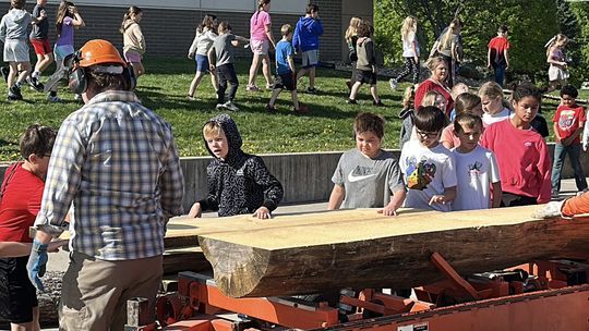 Calvert Elementary Students Recognize Arbor Day with a Demonstration