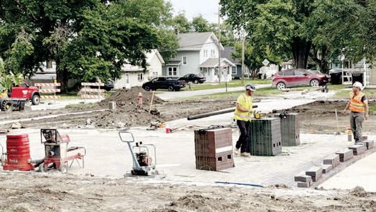 Endicott Clay Products Manufactured all the Brick for Tecumseh's Downtown Revitalization Project