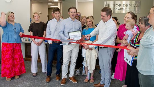 Hilltop Dental of Auburn Celebrates Ribbon Cutting for New Expanded Facility