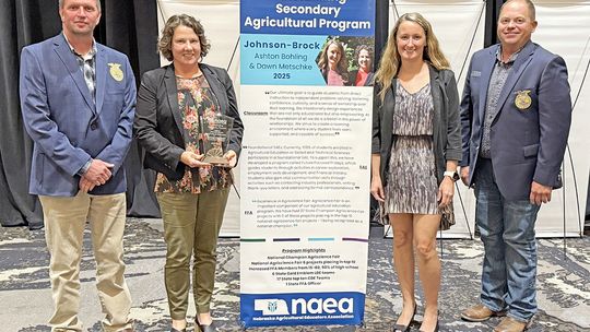 Outstanding Secondary Agricultural Education Program Achieved by Johnson-Brock Public Schools