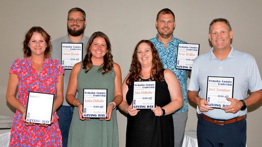 Seven Complete Nemaha County Leadership Class 12 with Giving Day Focus