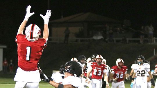 Seven Eagles Score Touchdowns as D1’s Top Team Scores 88 Against Falls City