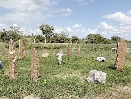 A Standing Stone Circle on the Prairie