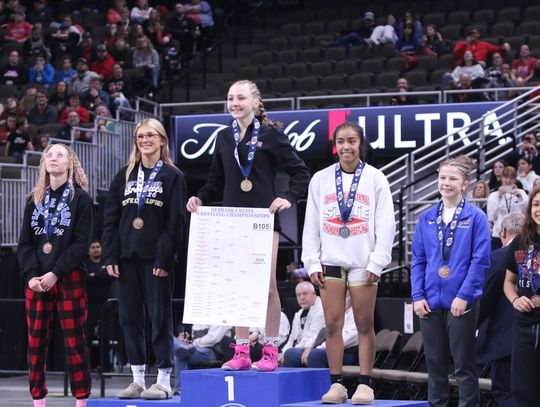AHS and JCC Girls State Wrestlers Bring Home Two Gold, Two Silver, One Bronze
