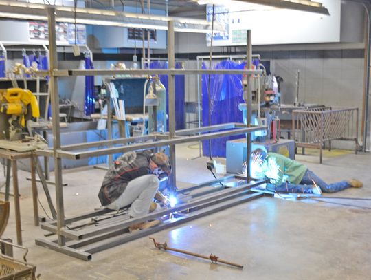 AHS Welding Students Build Hose Rack for Auburn Volunteer Fire Department