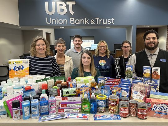 Auburn Branch of Union Bank and Trust Donate to Catholic Social Services