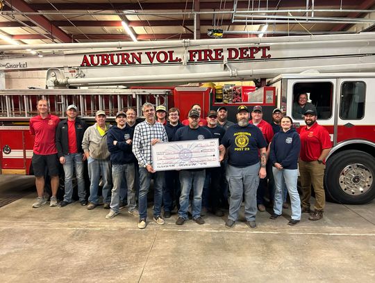 Auburn Volunteer Fire Department Recipient of Legion Donation