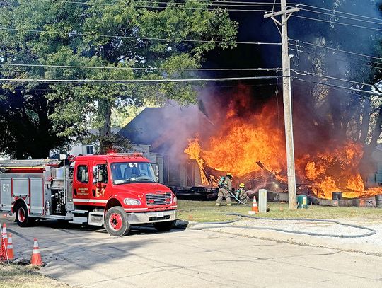 AVFD Acts Fast To Put Out Garage Fire on Central Avenue