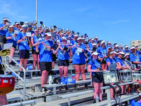 Bohling, Haynes in Nebraska Masonic All-Star Marching Band in Kearney