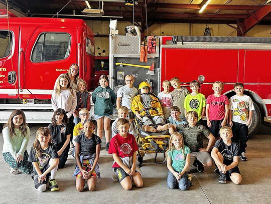 Calvert Elementary Classes Visit Auburn Fire Hall for Fire Prevention Week