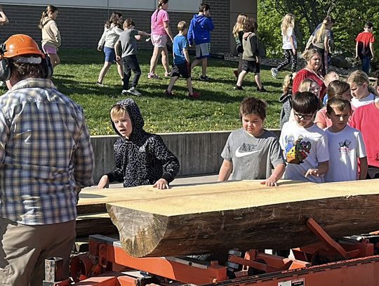 Calvert Elementary Students Recognize Arbor Day with a Demonstration