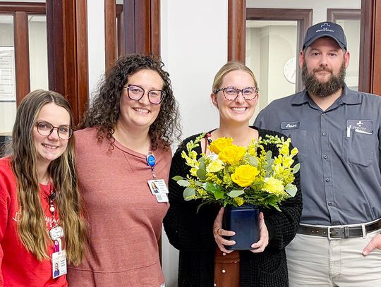 Knipe with Nemaha County Hospital Honored with Caring Kind Award