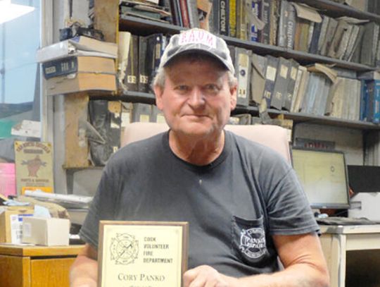 Panko Honored for 40 Years of Service as Cook Firefighter