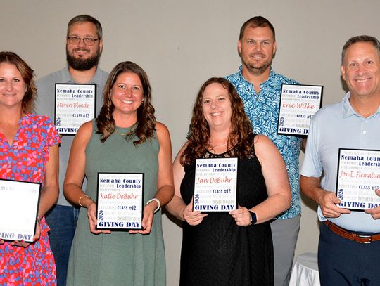 Seven Complete Nemaha County Leadership Class 12 with Giving Day Focus