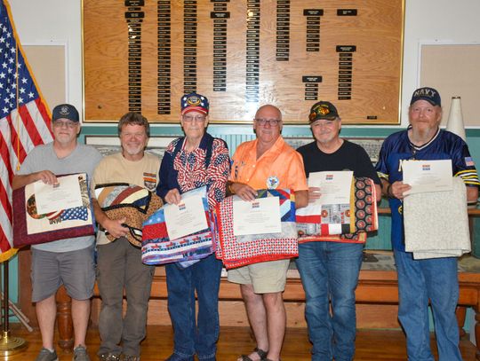 Six Quilts of Valor Presented at Brownville Freedom Celebration