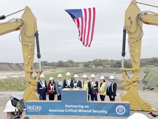 US Secretary of Energy Tours Elk Creek Mine; NioCorp Reaches Agreement with Traxys to Purchase Mine Products