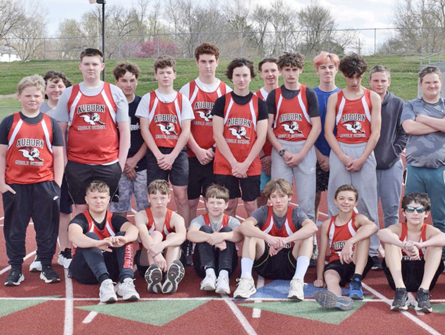 Competing on 2025 Auburn Middle School Track and Field Teams