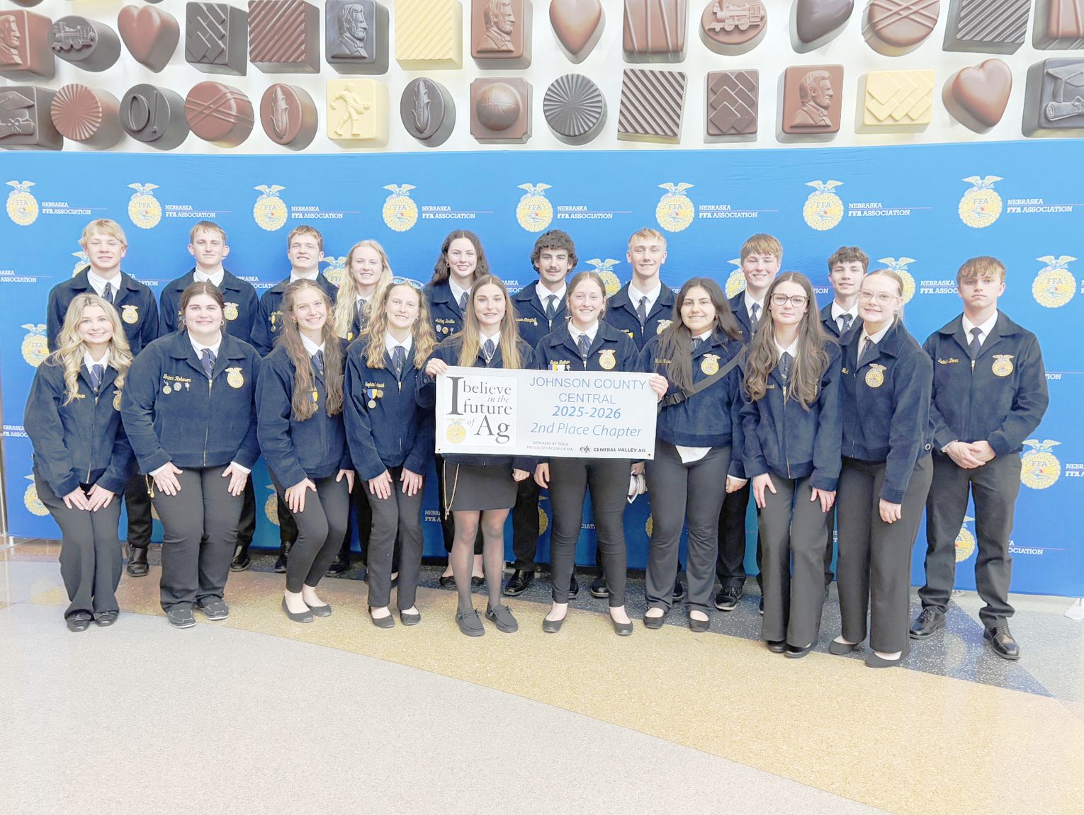 Johnson County Central FFA Chapter Takes Second  Place in “I Believe in the Future of Agriculture” Campaign