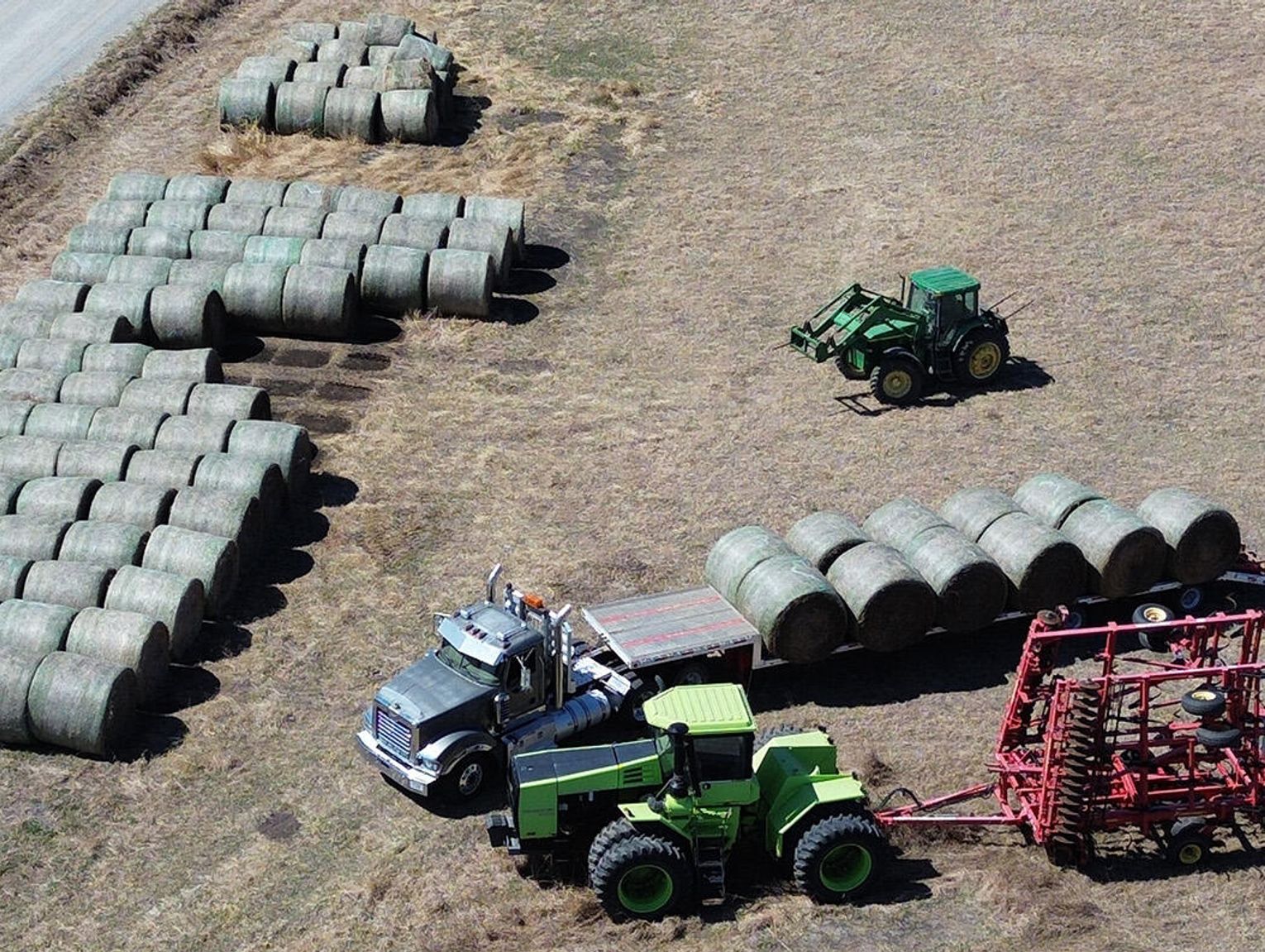 Local Farmer Donates Hay Bales to Fire Relief Efforts