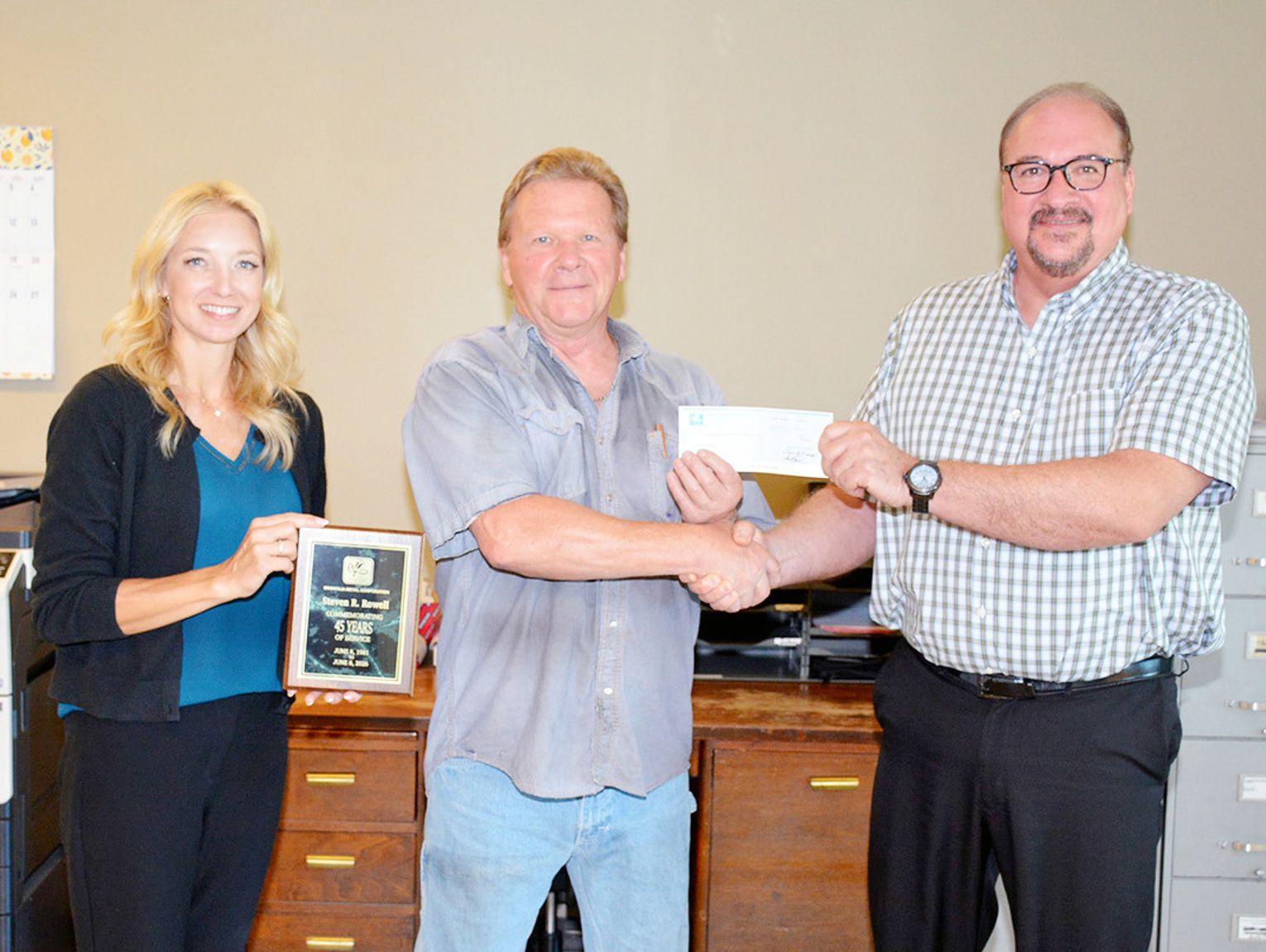 Magnolia Metal Recognizes Steve Rowell on 45 Years Employment