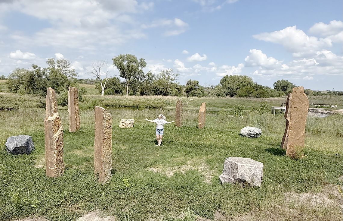 A Standing Stone Circle on the Prairie