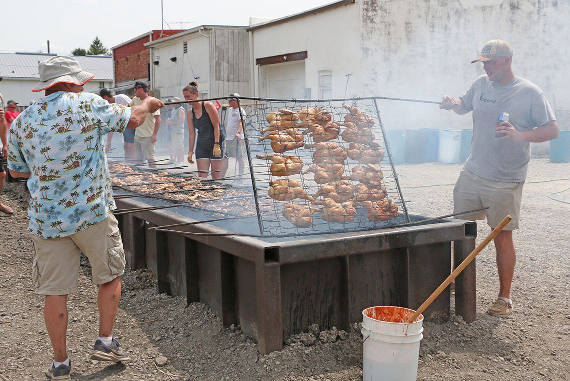 About 600 Dinners Served At 61st Johnson Chicken Barbecue