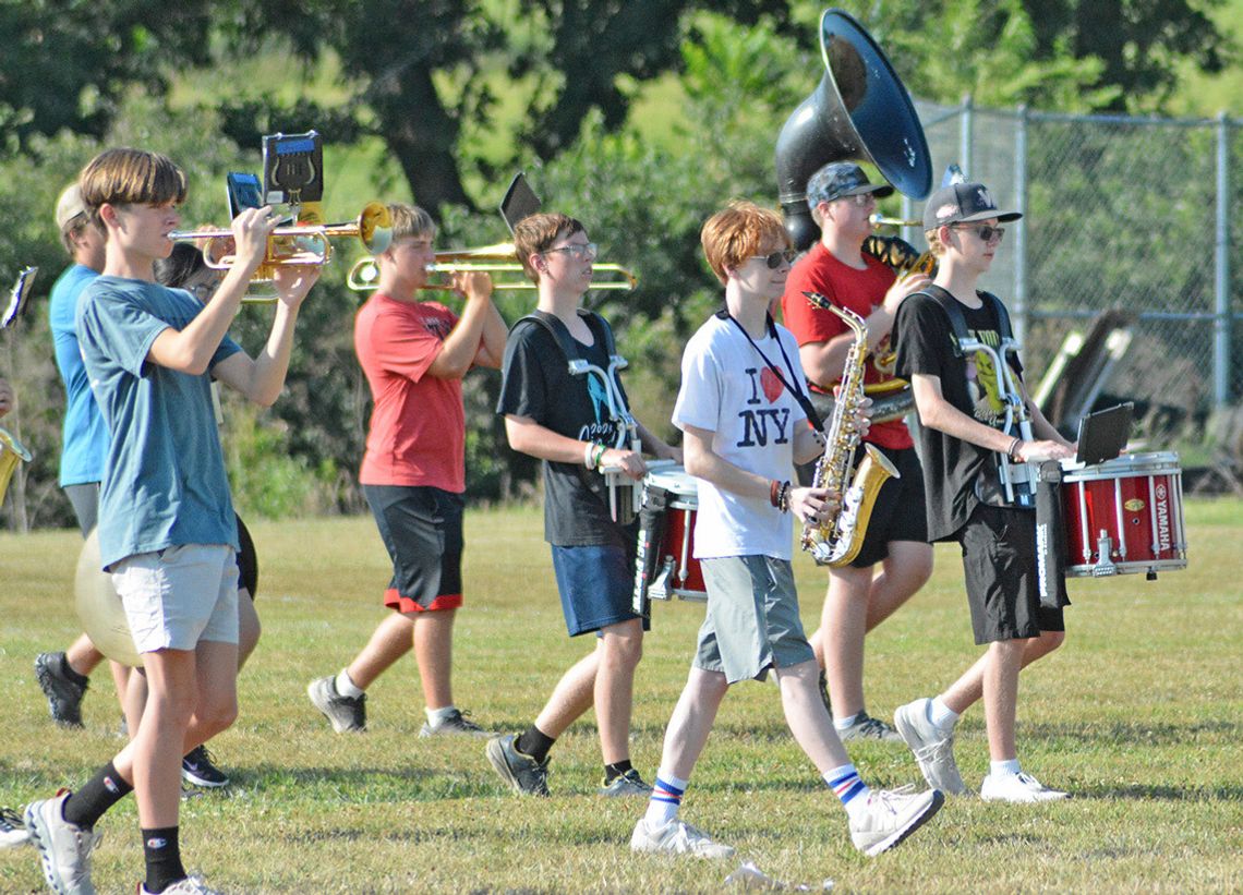 AHS Band Gears Up to Perform at August 30 Football Game; Exhibition Friday