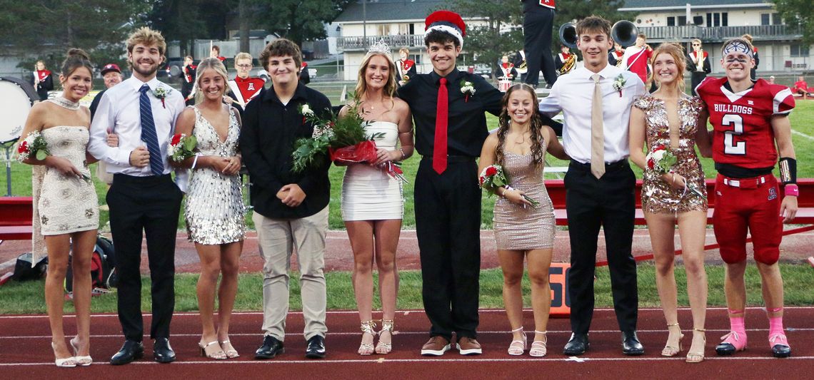 AHS Homecoming Royalty Crowned During Halftime of Falls City Game