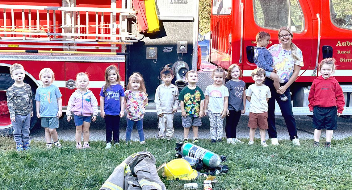 Auburn Rural Fire Department Visits Auburn Elementary for Fire Education