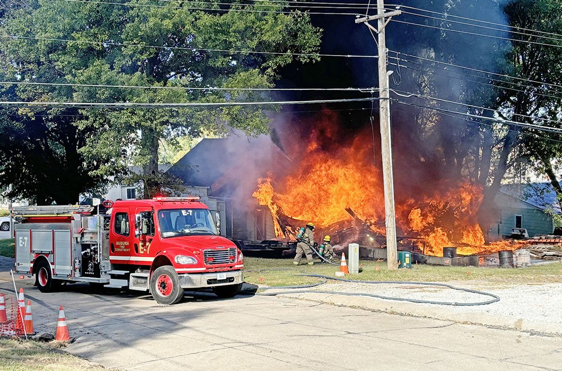 AVFD Acts Fast To Put Out Garage Fire on Central Avenue