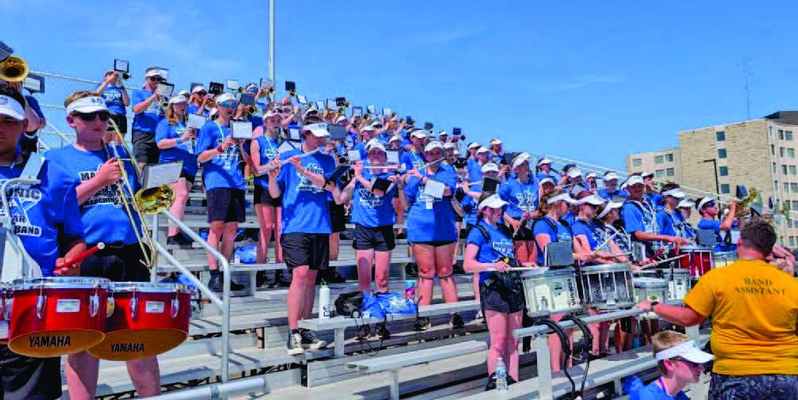 Bohling, Haynes in Nebraska Masonic All-Star Marching Band in Kearney