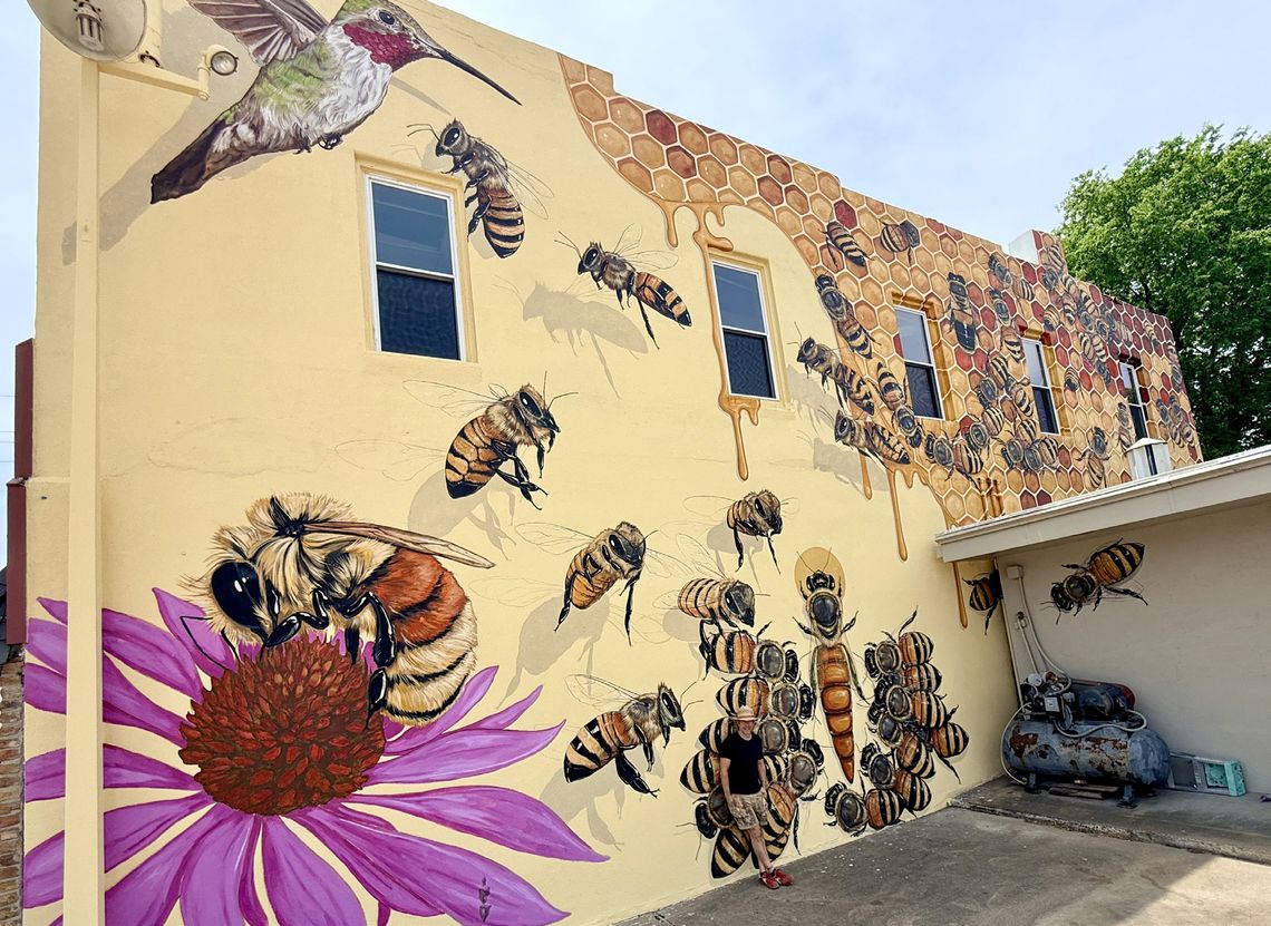 Buzz-Worthy: Auburn’s Honeybee Mural is Complete Buzz-Worthy: Auburn’s Honeybee Mural is Complete
