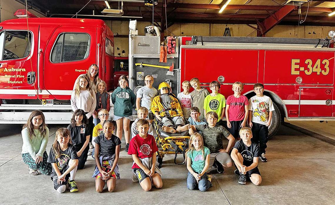 Calvert Elementary Classes Visit Auburn Fire Hall for Fire Prevention Week