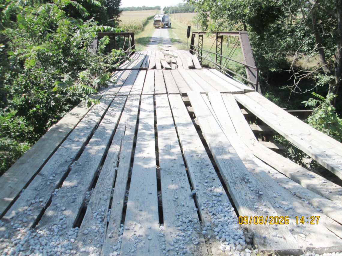 County Bridge Severely Damaged by Garbage Truck County Bridge Severely Damaged by Garbage Truck
