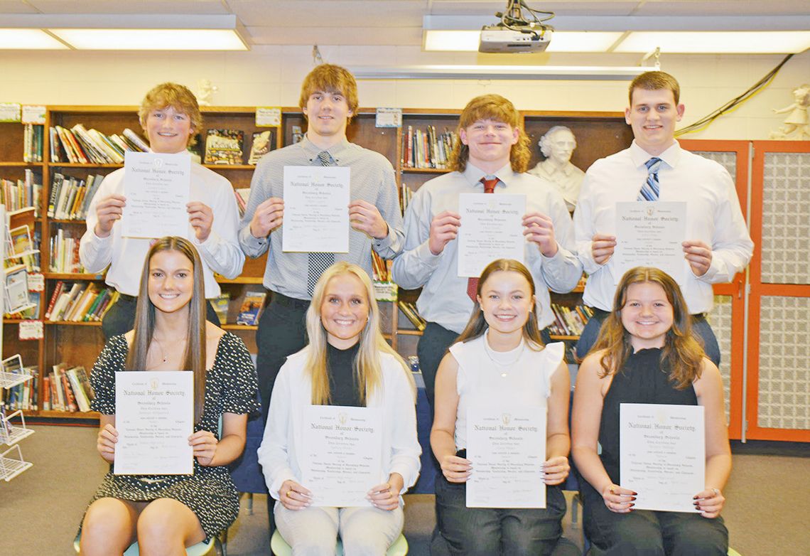 Eight New Members of AHS National Honor Society Chapter