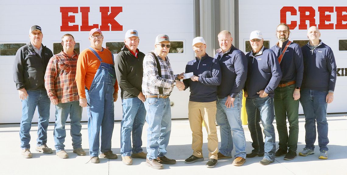 Elk Creek Fire Department Receives Donation
