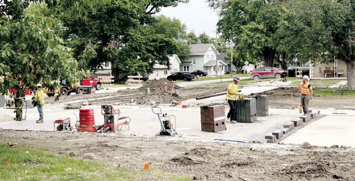 Endicott Clay Products Manufactured all the Brick for Tecumseh's Downtown Revitalization Project