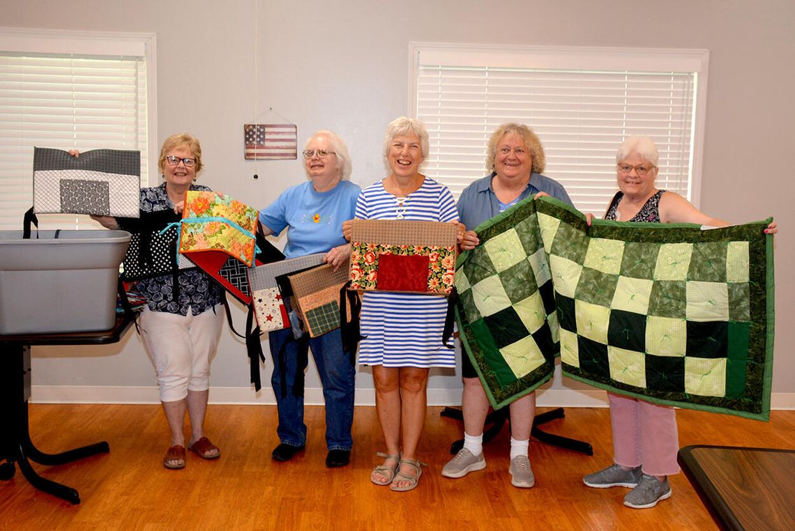 GSS-Auburn Residents Receive Vintage Quilts, Walker Bags From Heritage Needlework Guild