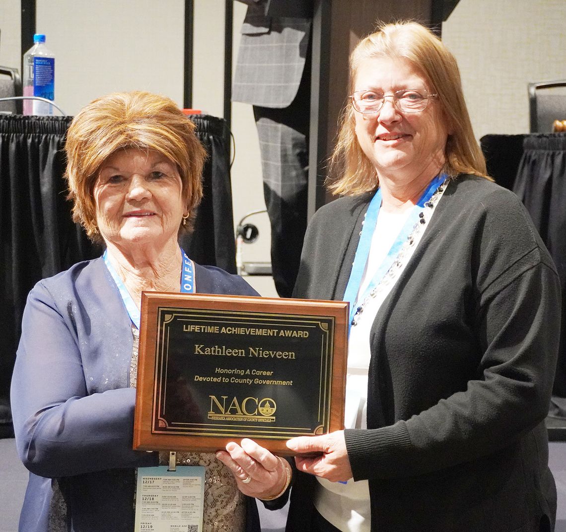 Johnson County Clerk Kathleen Nieveen Awarded 2025 NACO Lifetime Achievement Award