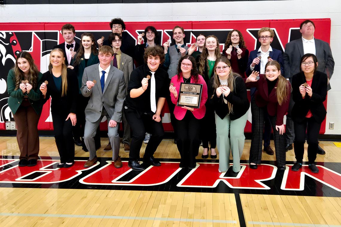 Ten Bulldog Speech Entries State Qualifiers; District Runner-Up
