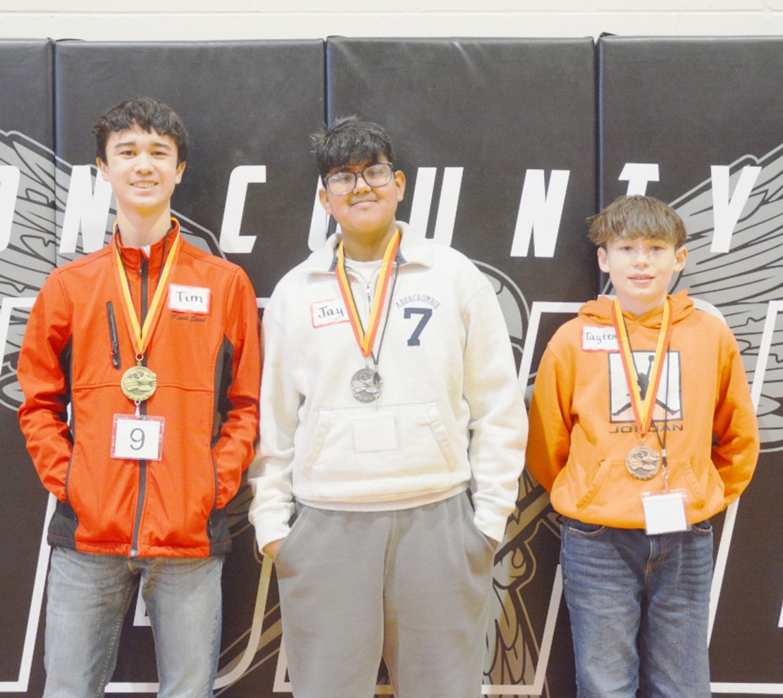 Winners of 2026 Johnson County Spelling Contest